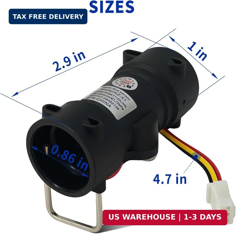 Water Heater Water Flow Sensor for CAMPLUX Ranein Recpro Girard FOGATTI Furrion