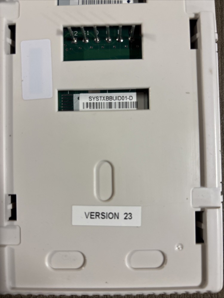 Bryant Evolution Thermostat Interface Control SYSTXBBUID01-D