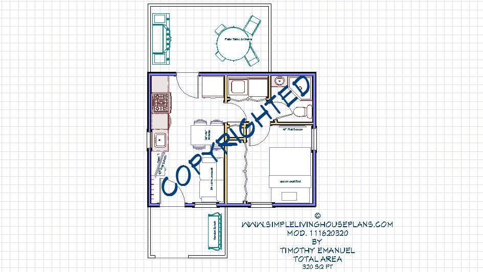 320sqft -16'x20'B - Tiny House design - ala cart