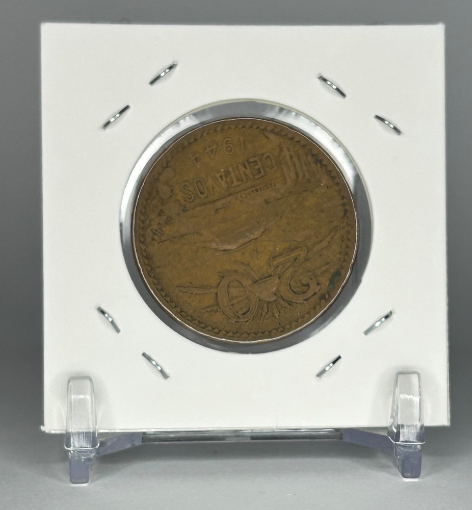 1944 Mexico - 20 Centavos Coin