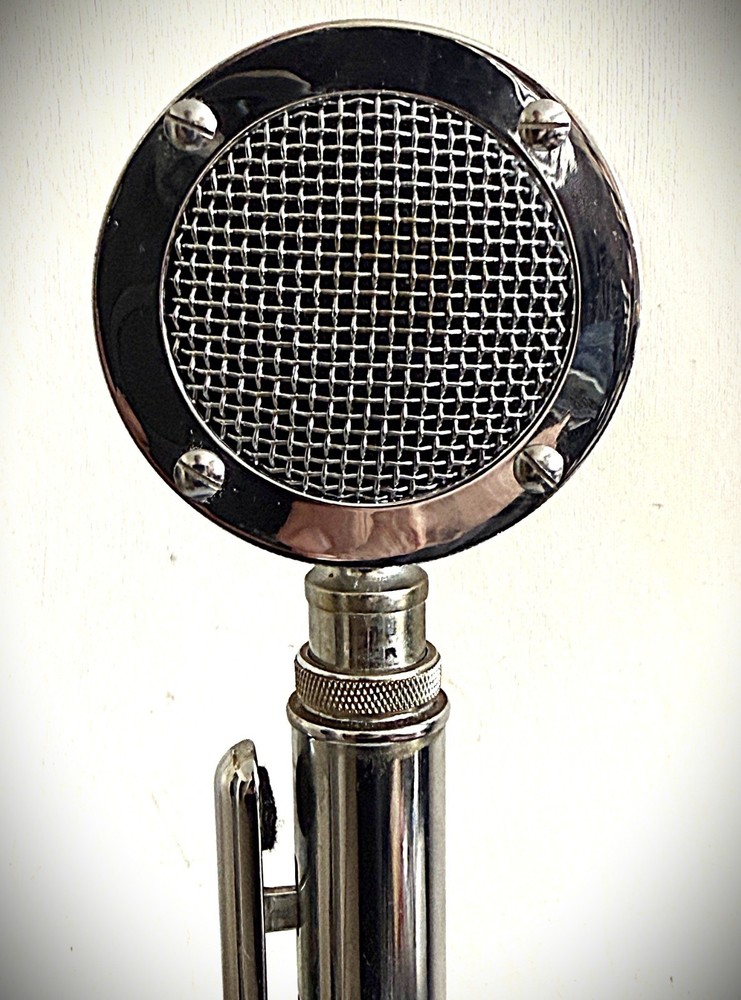 Vintage 1950's Astatic D-104 Dynamic Microphone-modified, working great (d2)
