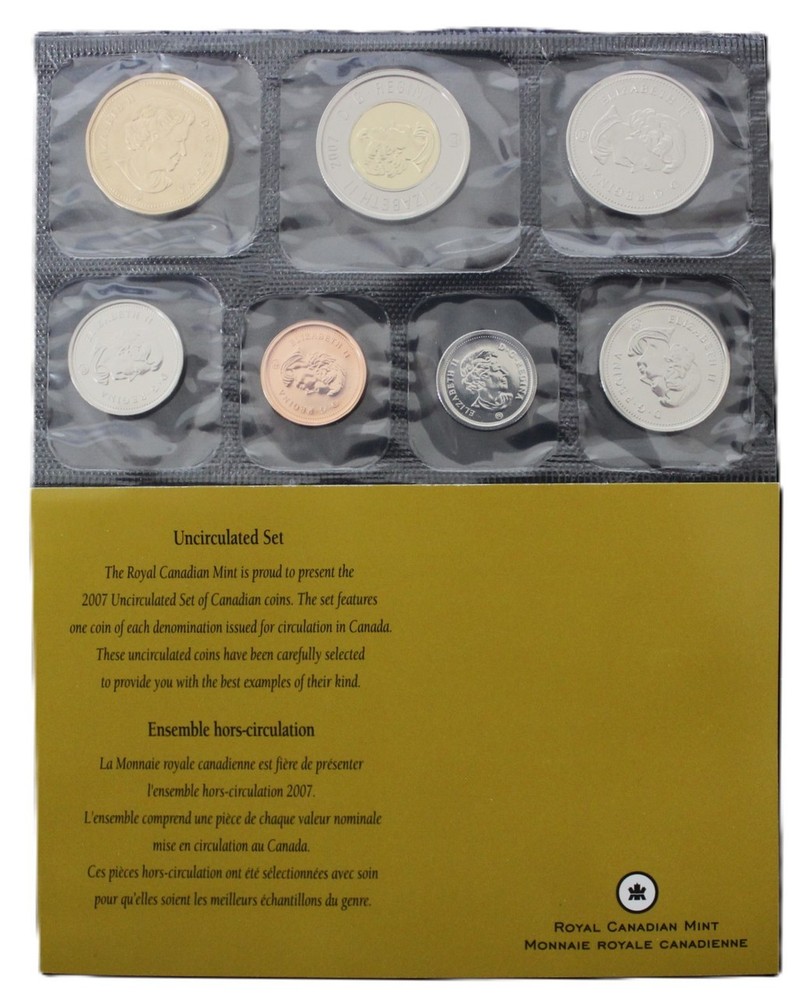 2007 Canada Proof Like Curved "7" Set