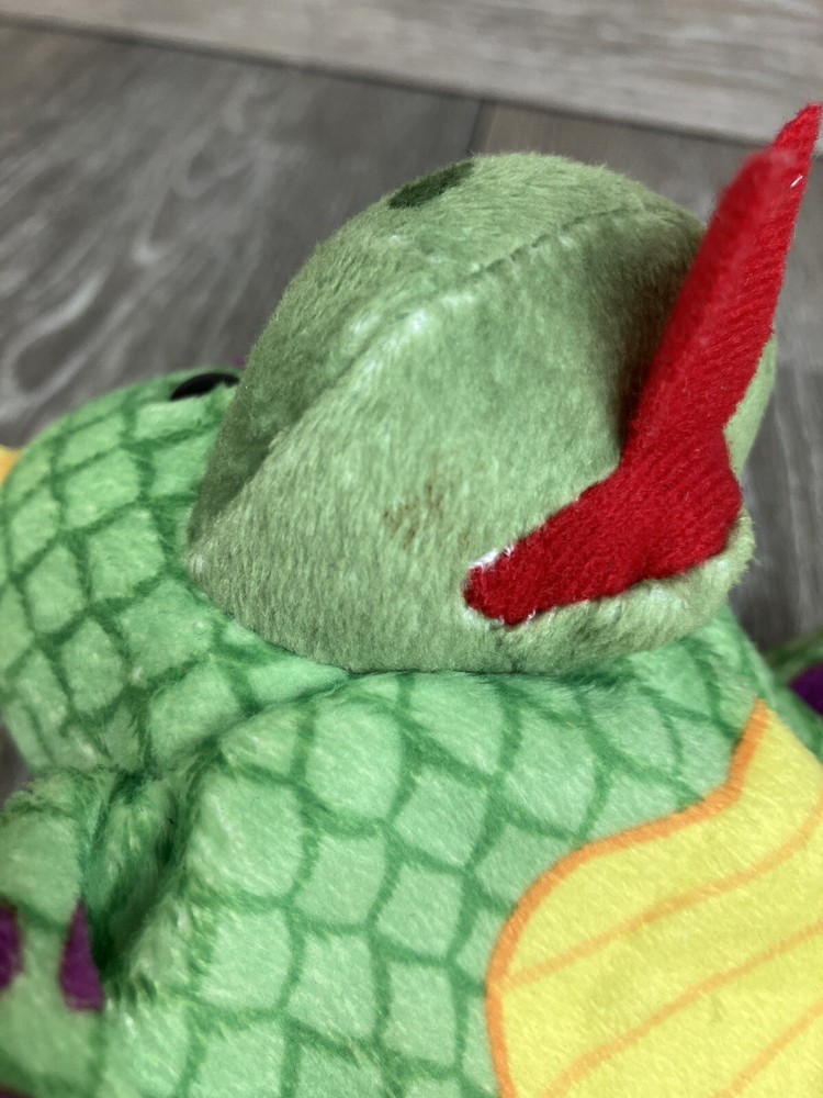 Dragon Hand Puppet Green 9” Long
