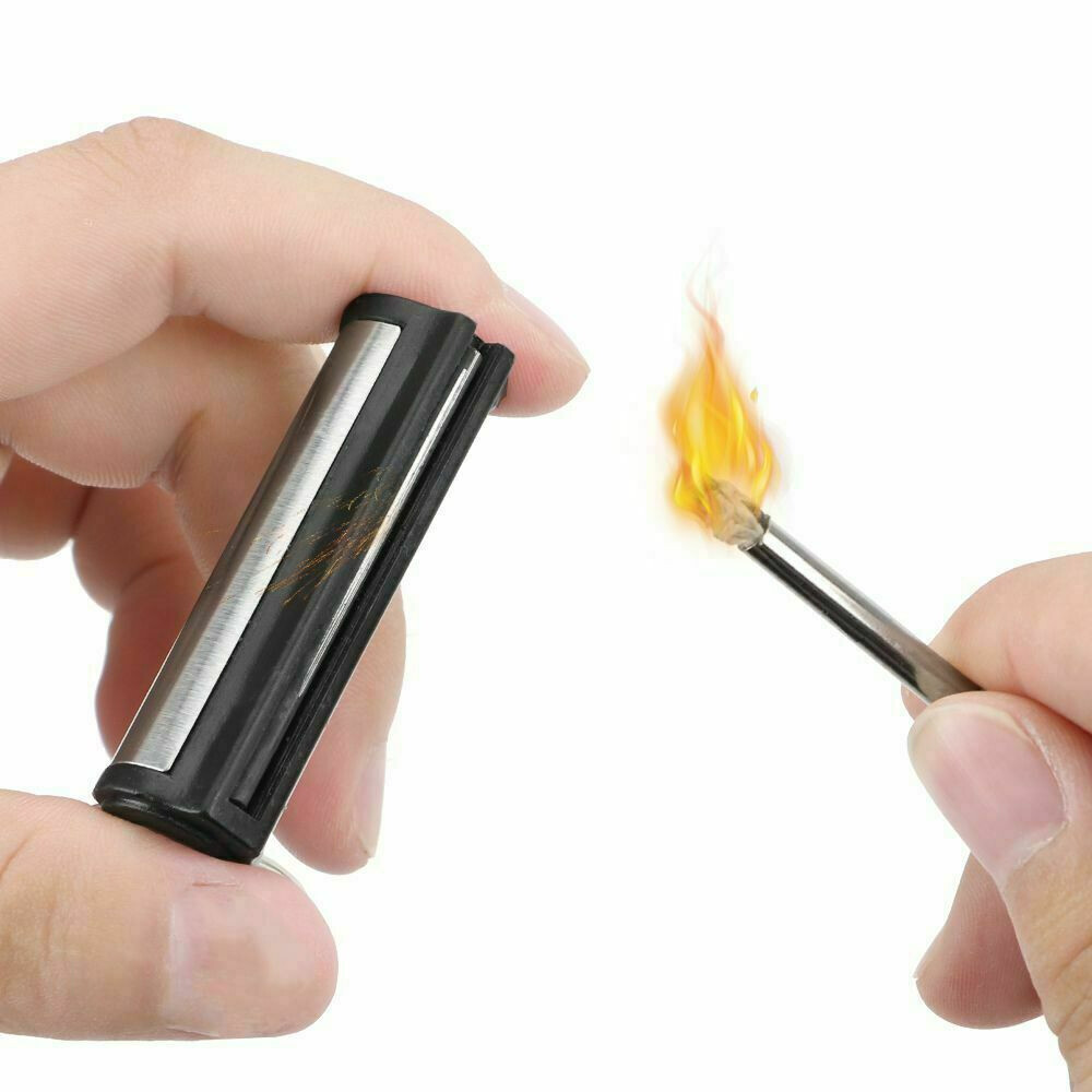 2Pcs Permanent Match Keychain Emergency Lighter Survival Tools Waterproof -