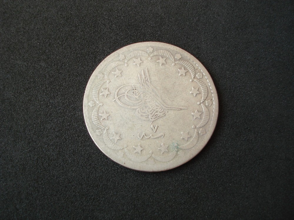 Turkey, 20 Kurush, 1277 year 7, silver