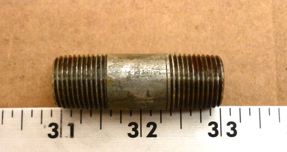 3/8" x 2" Galvanized Pipe Nipple P/N 7300303