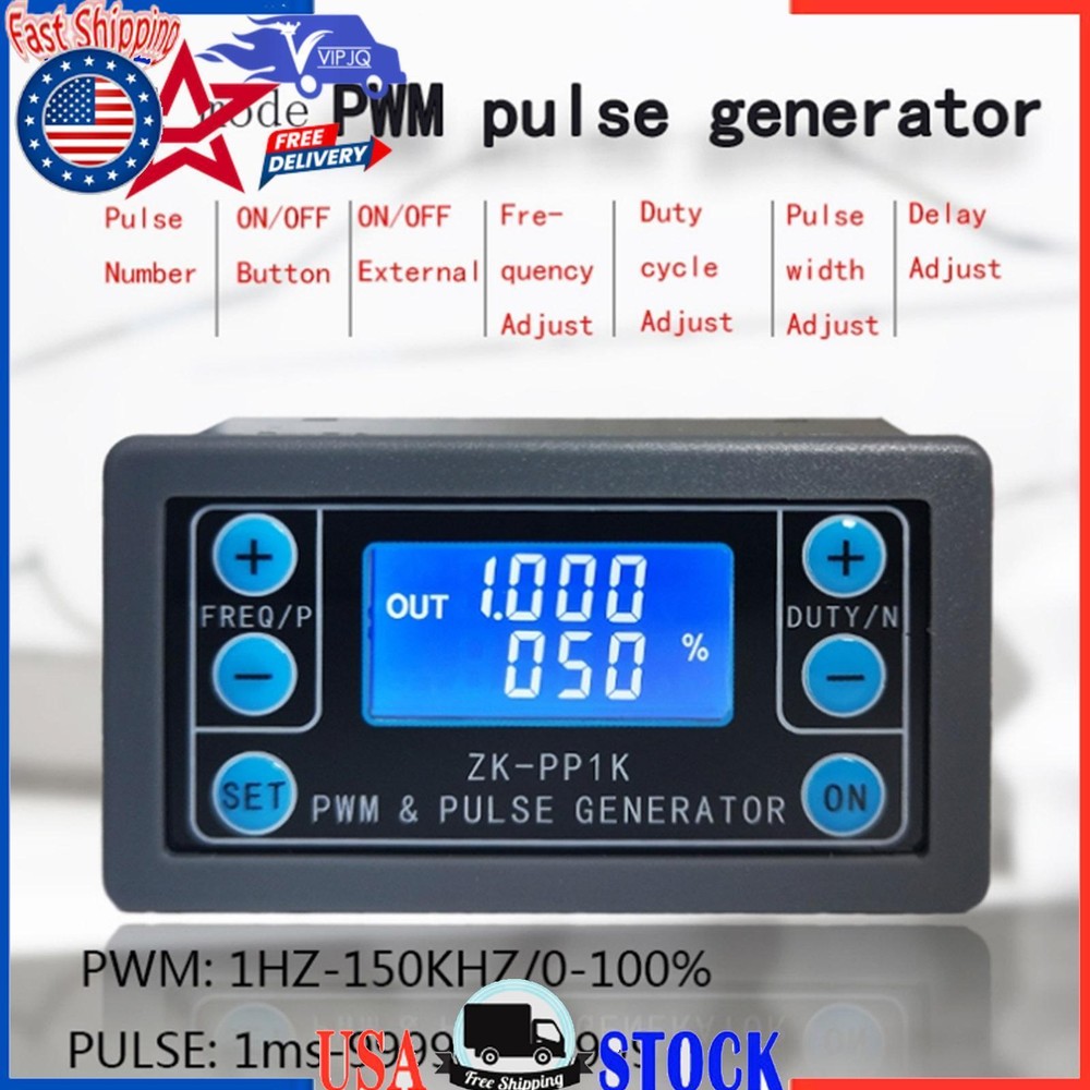Adjustable PWM Signal Generator Module Pulse Frequency Duty Cycle Square Wave B