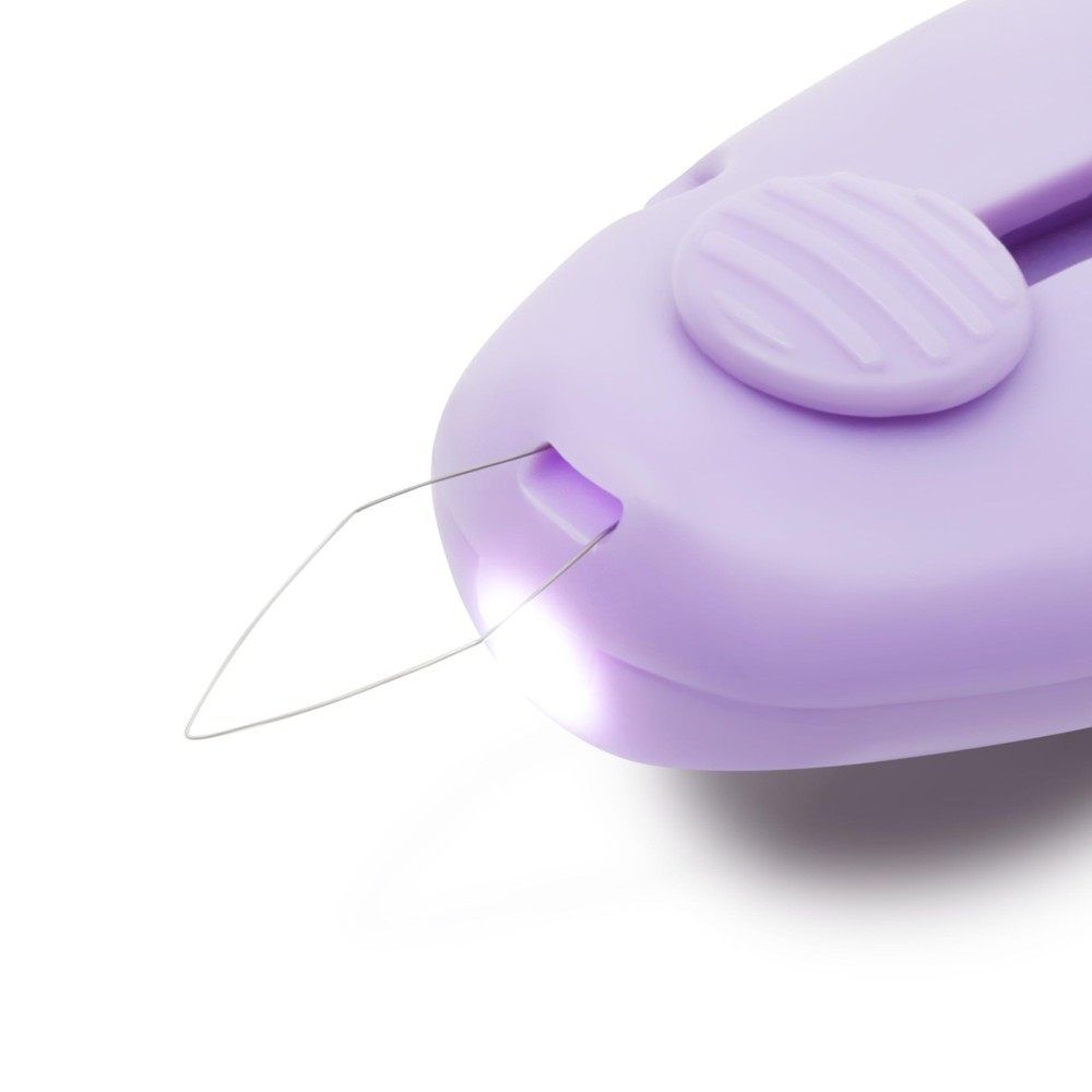 Dritz LED Needle Threader Cutter with Retractable Design for Easy Sewing