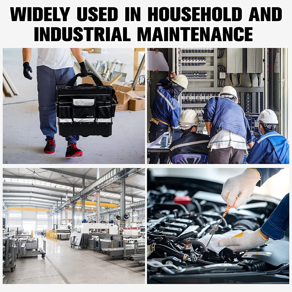 18'' Rolling Tool Bag with Wheels Storage Organizer Rolling Tool Tote,