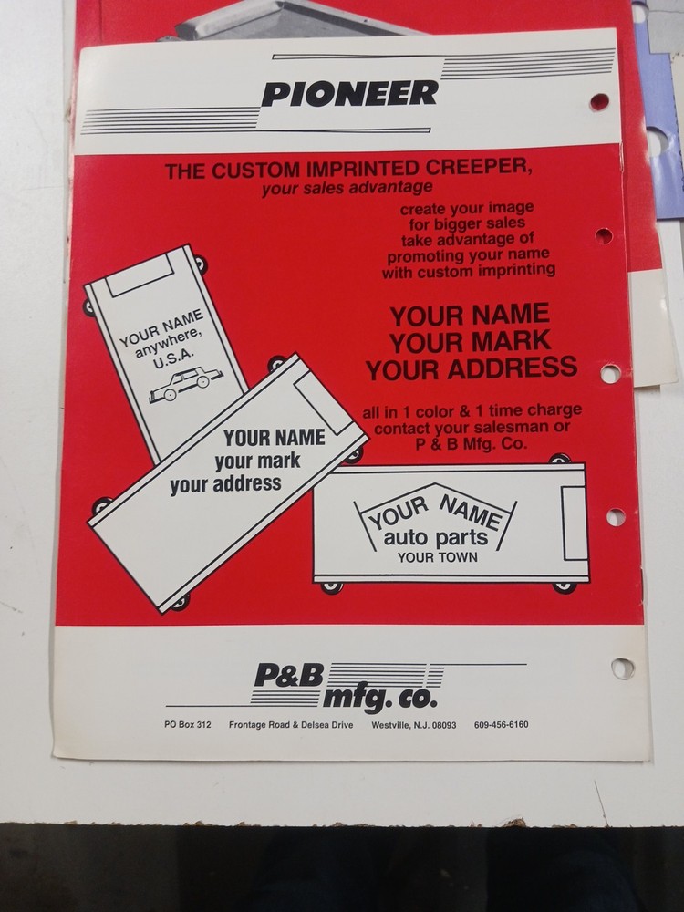Vintage Tool Catalogs, Information Sheets, used
