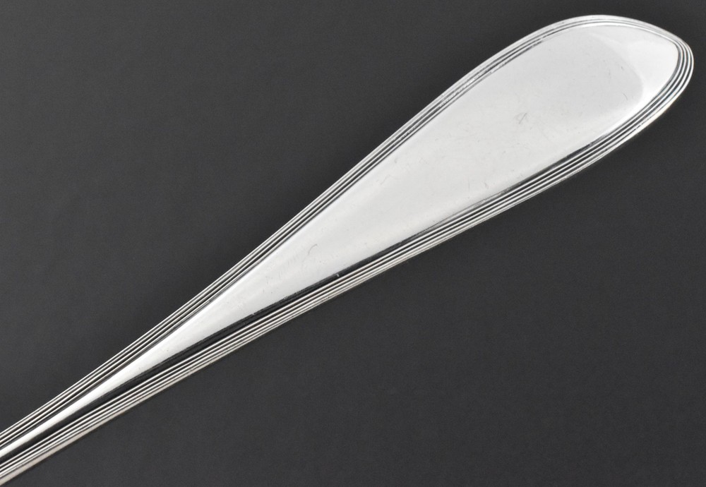 Pilgrim Sterling Serving Spoon 9in Frank Smith Monogram 92g