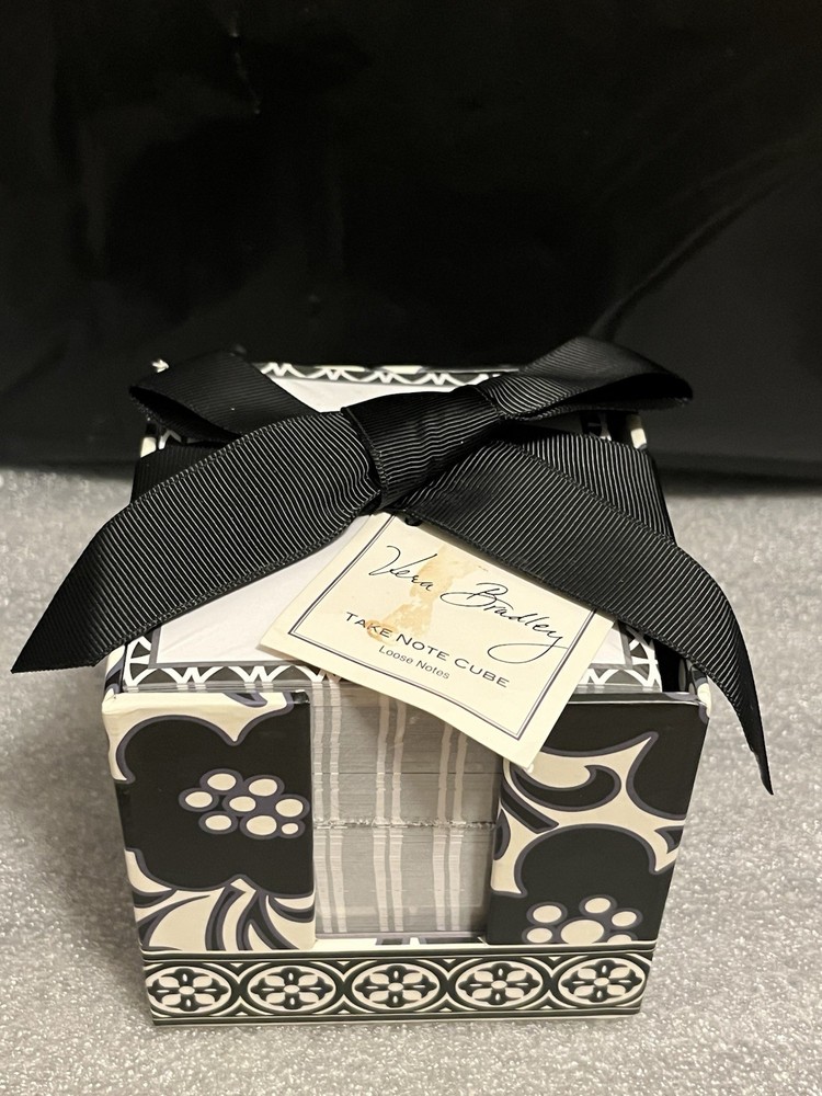 NWT Vera Bradley Take Note Cube~Night And Day