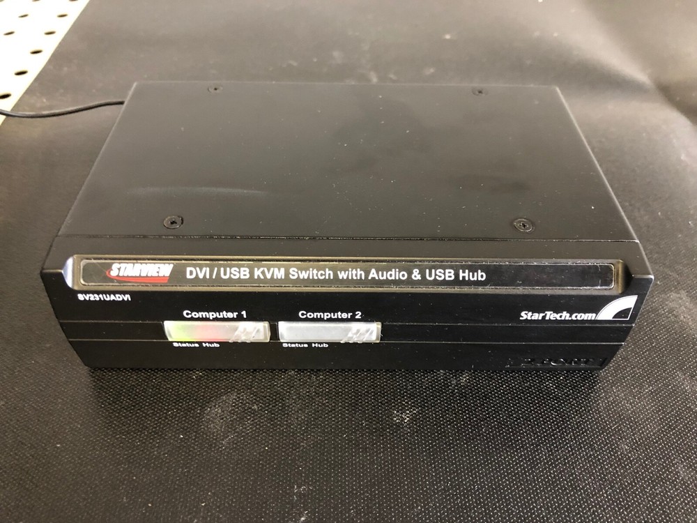 STARTECH DVI/USB KVM SWITCH WITH AUDIO AND USB 2.0  PN# SV231UADVI