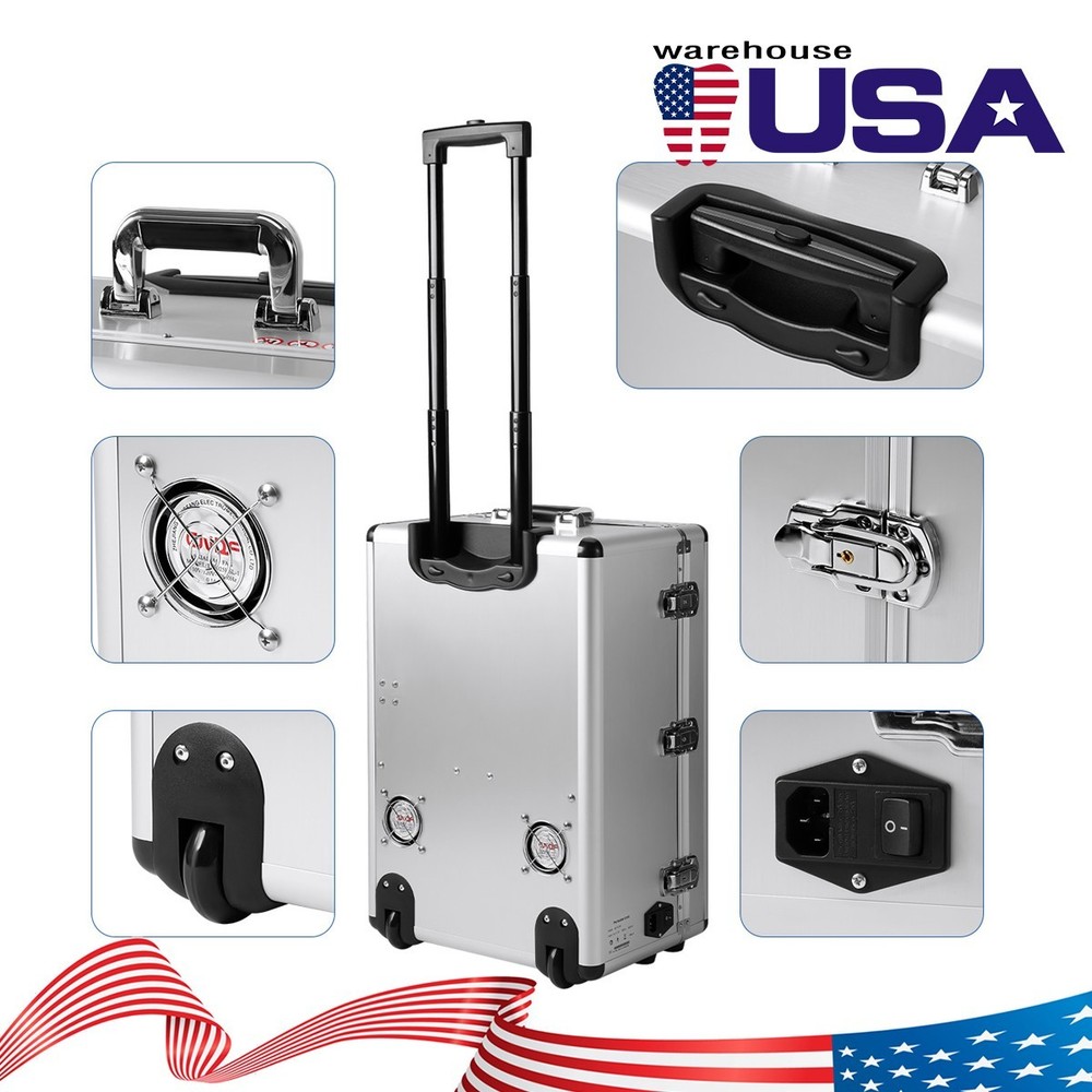 Portable Dental Delivery Unit System Built-in Air Compressor Scaler Curing Light