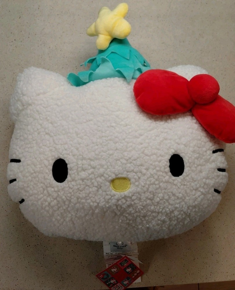 NWT Hello Kitty Fleece Throw Pillow