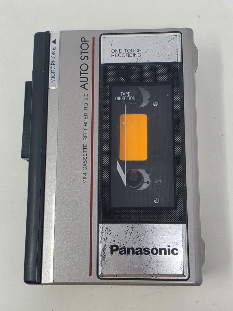 Panasonic RQ-310 Mini Cassette Recorder Auto Stop UNTESTED