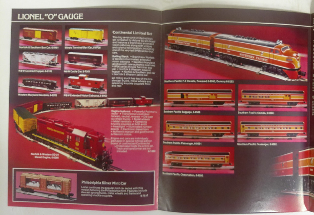 Lionel 1982 Spring Collector Center Catalog & Order Form