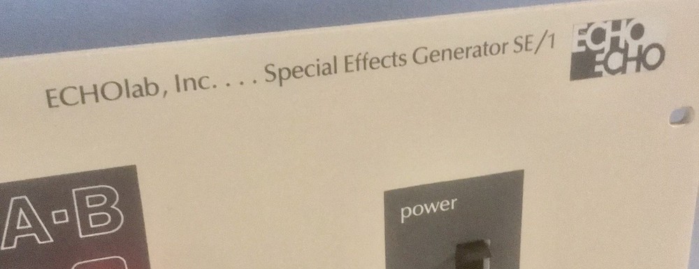 ECHOlab Echo Lab SE/1 Special Effects Generator ( Clean ) SE1 ( Works Great )