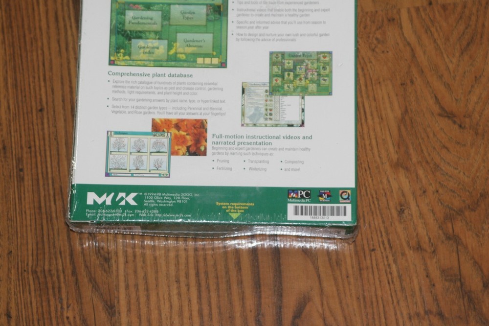 Better Homes and Garden Complete Guide to Gardening Program. CD. New