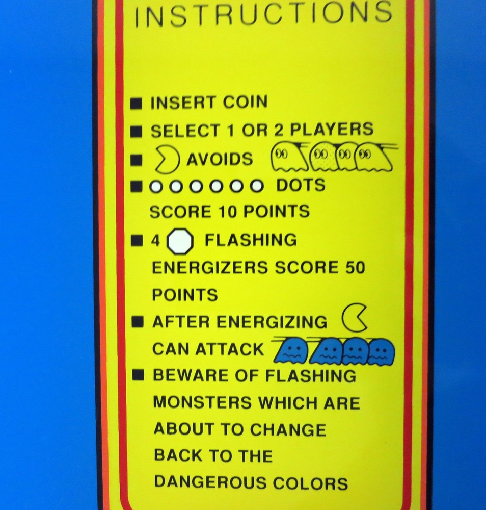 MS PACMAN Screen Printed Glass Bezel - PA EXCLUSIVE!