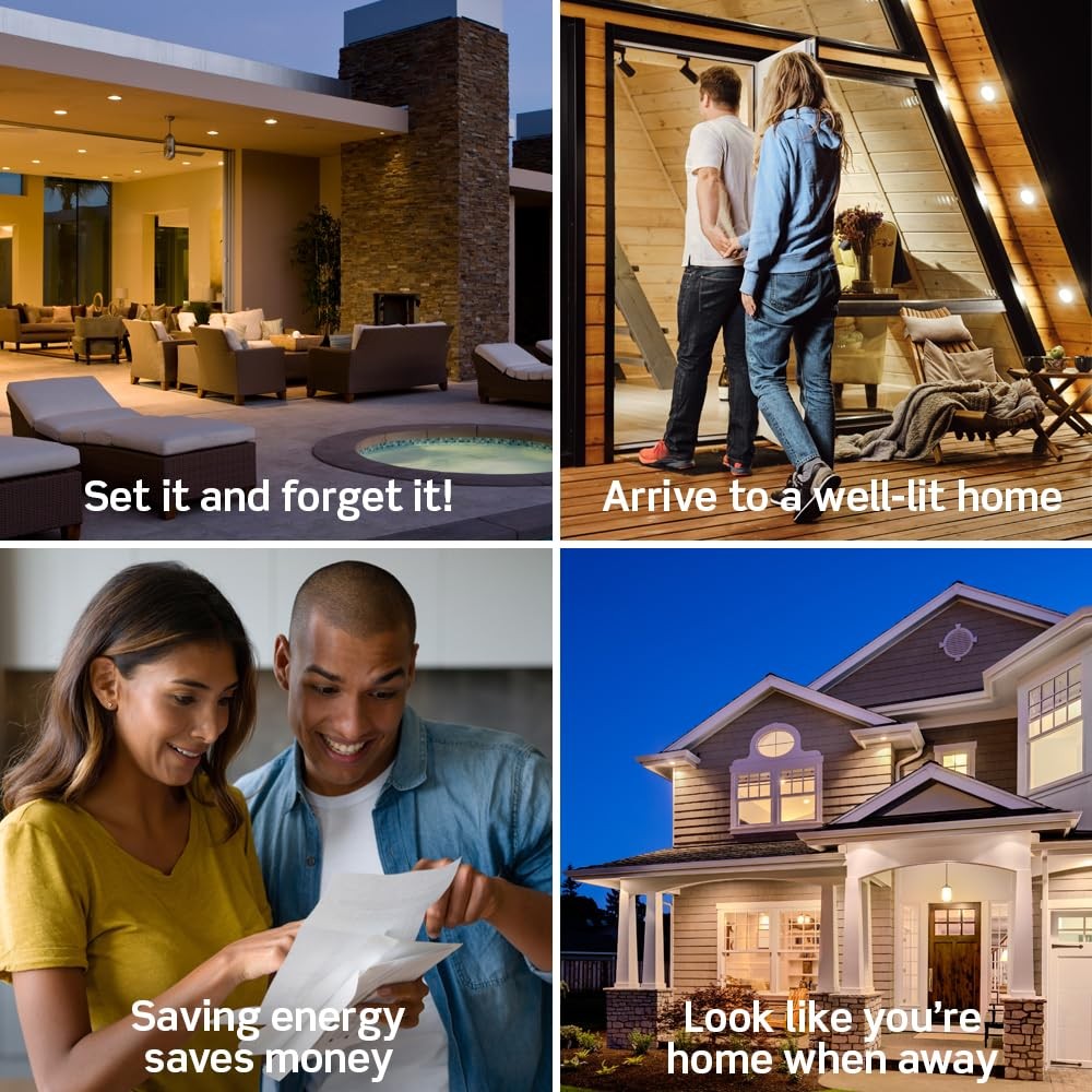 Leviton Decora Programmable and Astronomical Timer Switch for Lights and Moto...