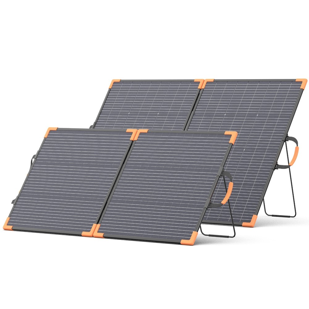 MHPOWOS 100W 200W Bifacial Portable Solar Panel for Jackery Ecoflow Anker