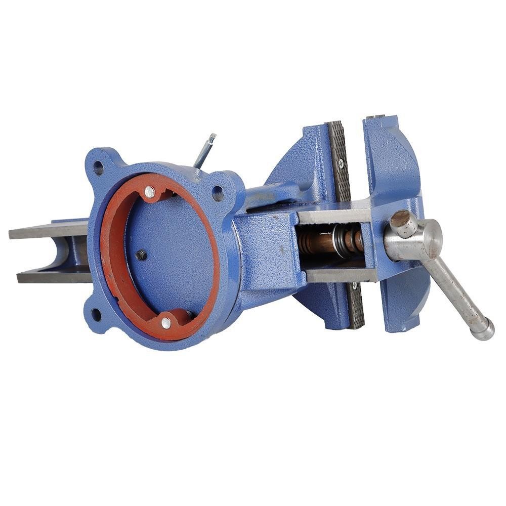 8" Precision Mechanic Bench Vise Table Top Clamp Press Locking Swivel Base