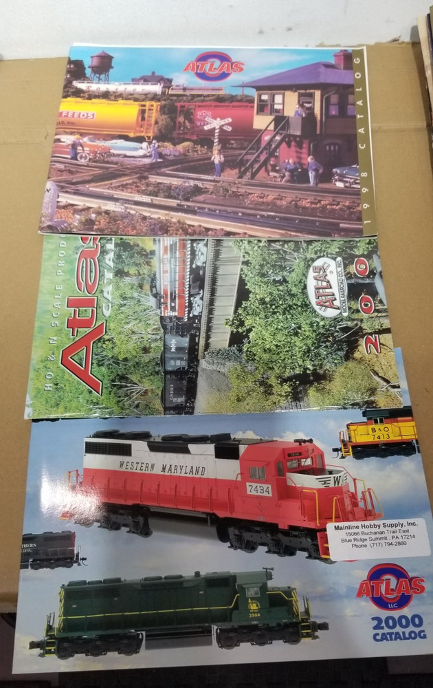 ATLAS ELECTRIC Model TRAINS CATALOG & Brochures - Lot of 3