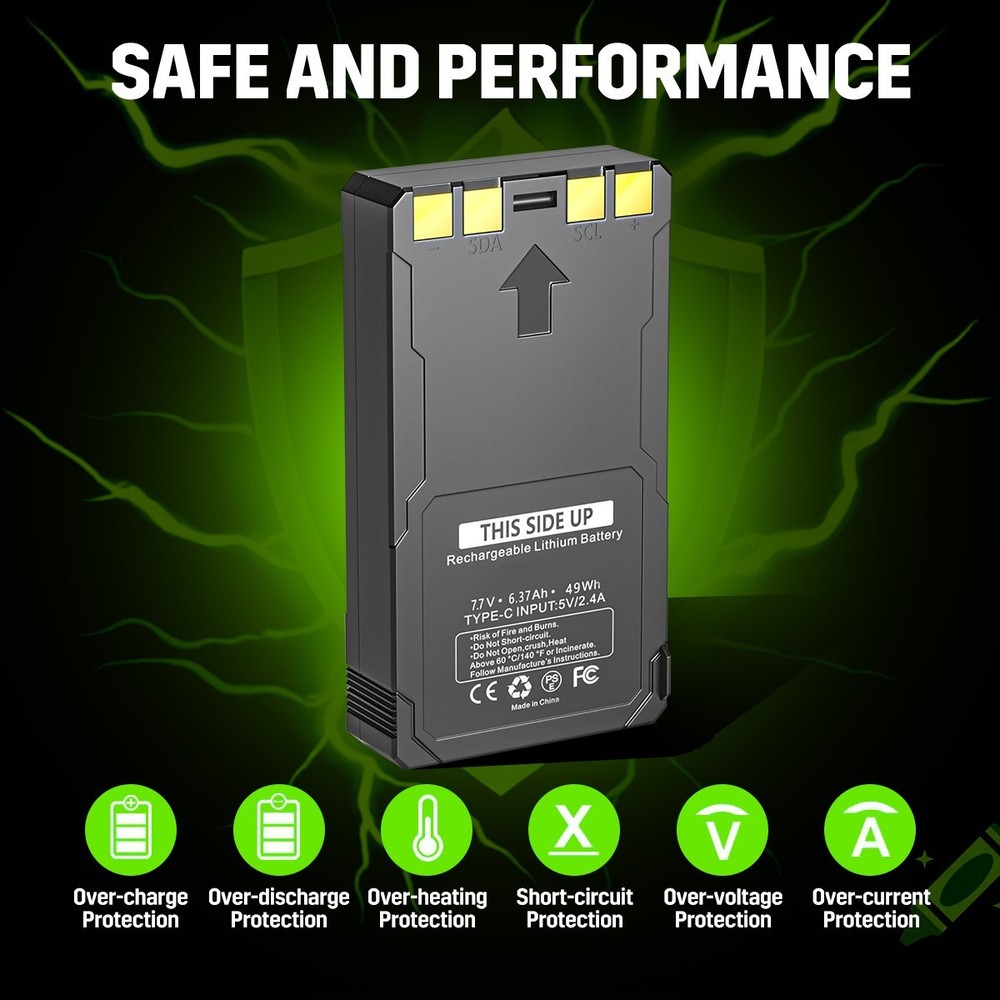 Upgrade Rechargeable LIT-22 Battery Compatible For Trail Camera Flex-M Flex G-36