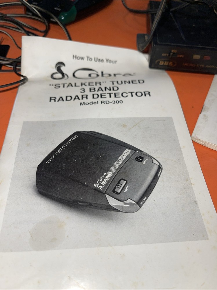 Beltronics BEL Micro Eye XKR-VI & Cobra Stealth Radar Detector Untested