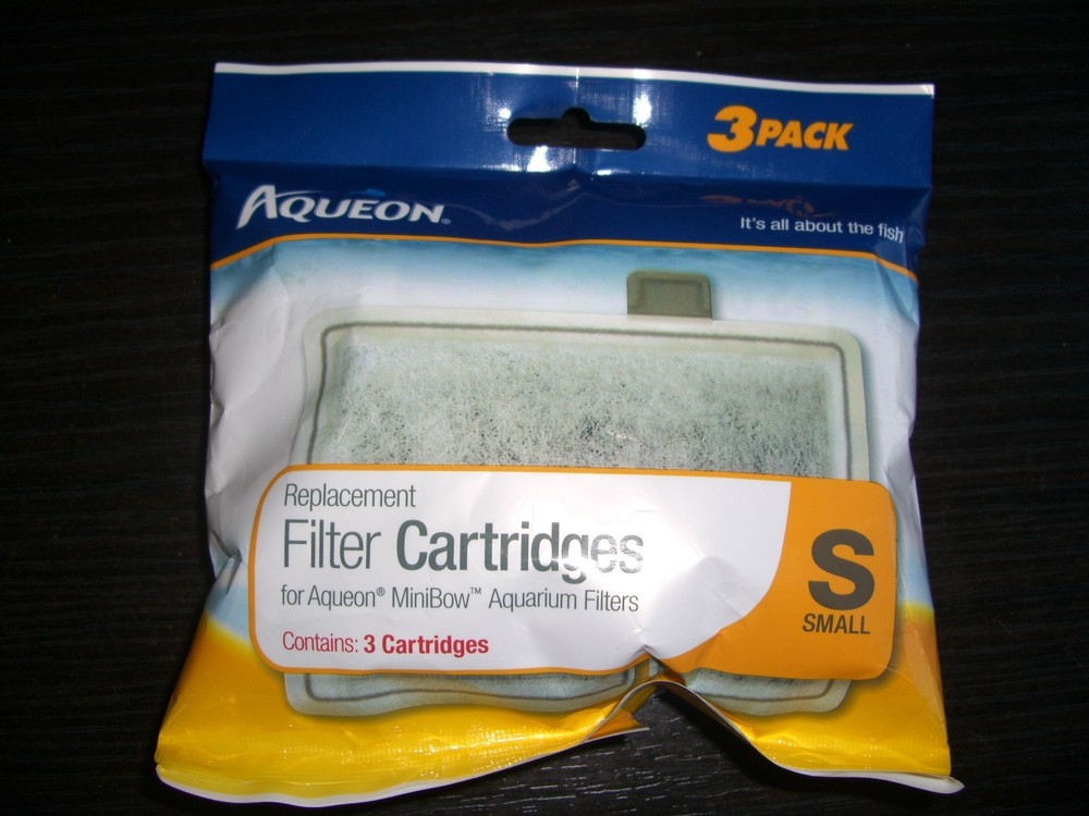 Aqueon 06076 Filter Cartridge, Small, 3-Pack