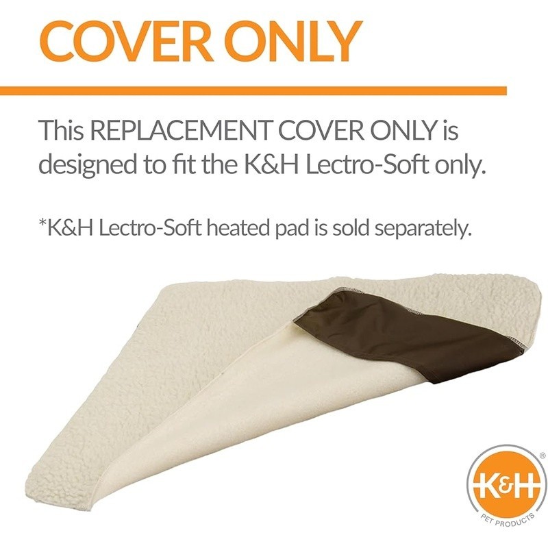 Heated Pet Bed Replacement Cover Soft Breathable Polyester Machine Washable New