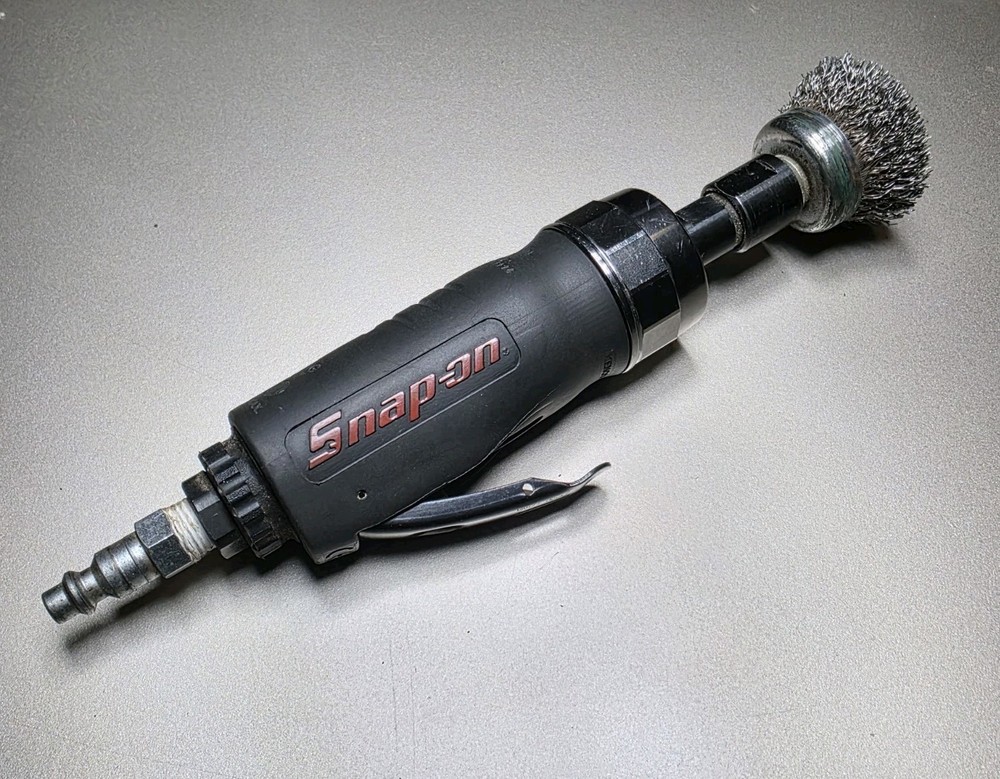 Snap On Tools Die Grinder Straight Black/Red PT200A Missing Accessories