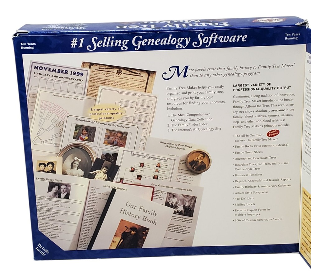 Family Tree Maker Deluxe 8-CD Set Version 6 (Windows 95/98)