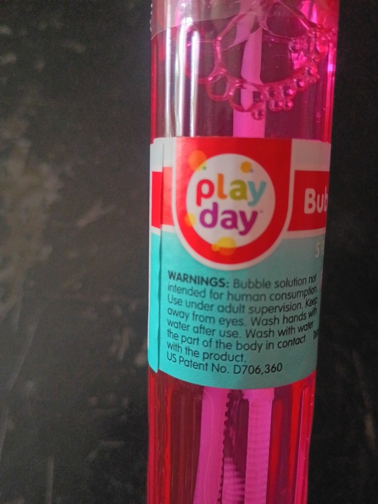 Pink Play Day Bubble Stick 5 FL OZ