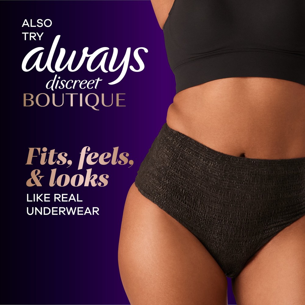 Always Discreet Incontinence Pads, Ultimate Extra Protect Absorbency,Long Length