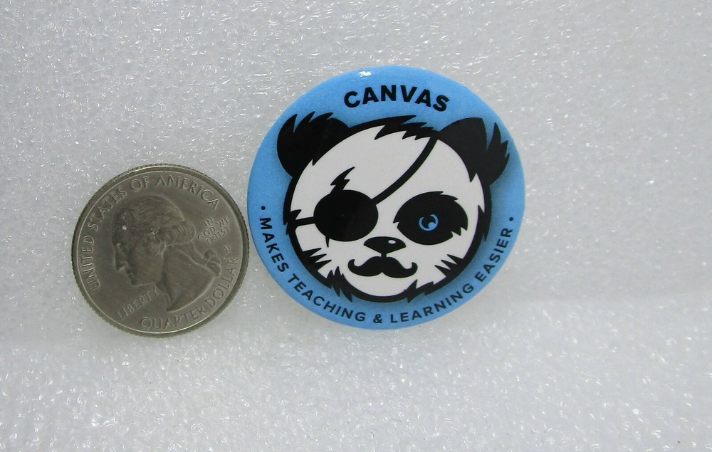 Canvas Makes Teaching & Learning Easier Button Pin