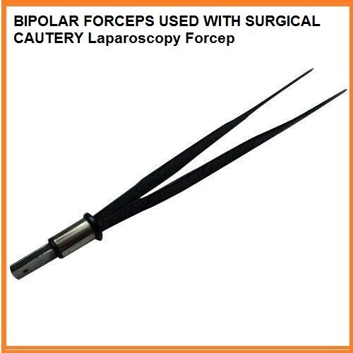 Electrosu.rgical Mini Cautery Bipolar Forceps with Silicon Cable Laparoscopy $#&