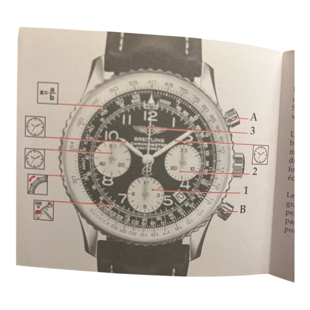 Breitling Navitimer Instructions Booklet