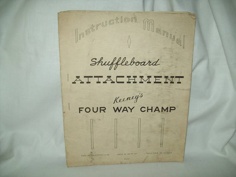 Four Way Champ Manual Original