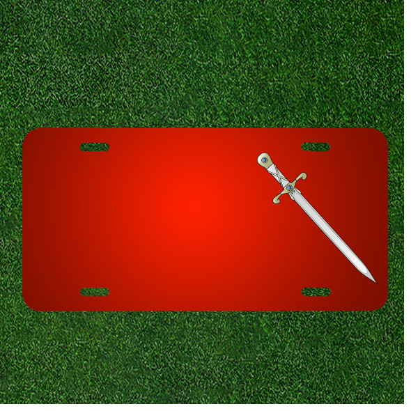 Custom Personalized License Plate With Add Names To Sword Blade Weapons
