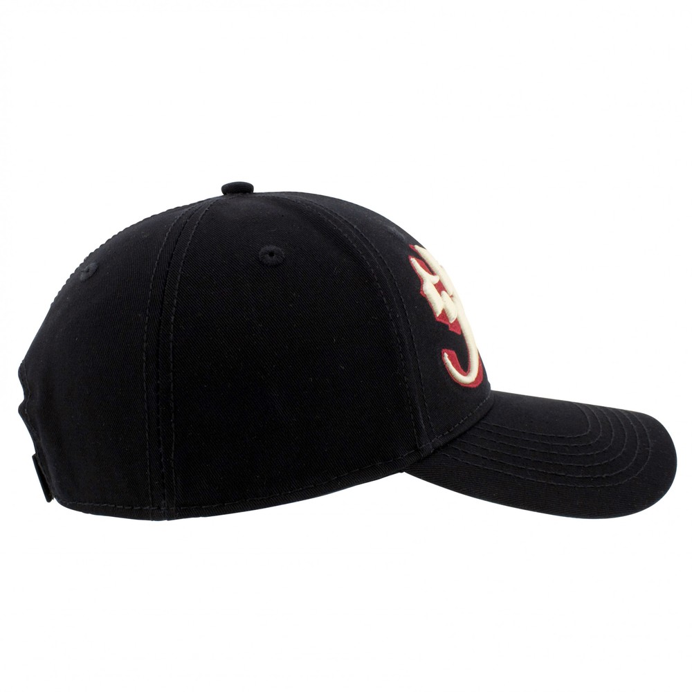 Ghost 3D Embroidered Logo Snapback Hat Black