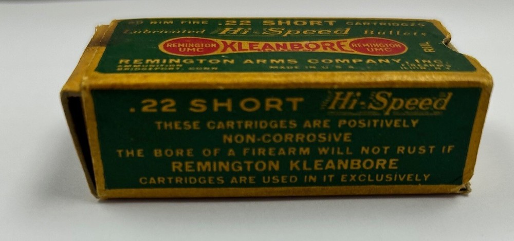 remington kleanbore 22 short ammo box "empty"