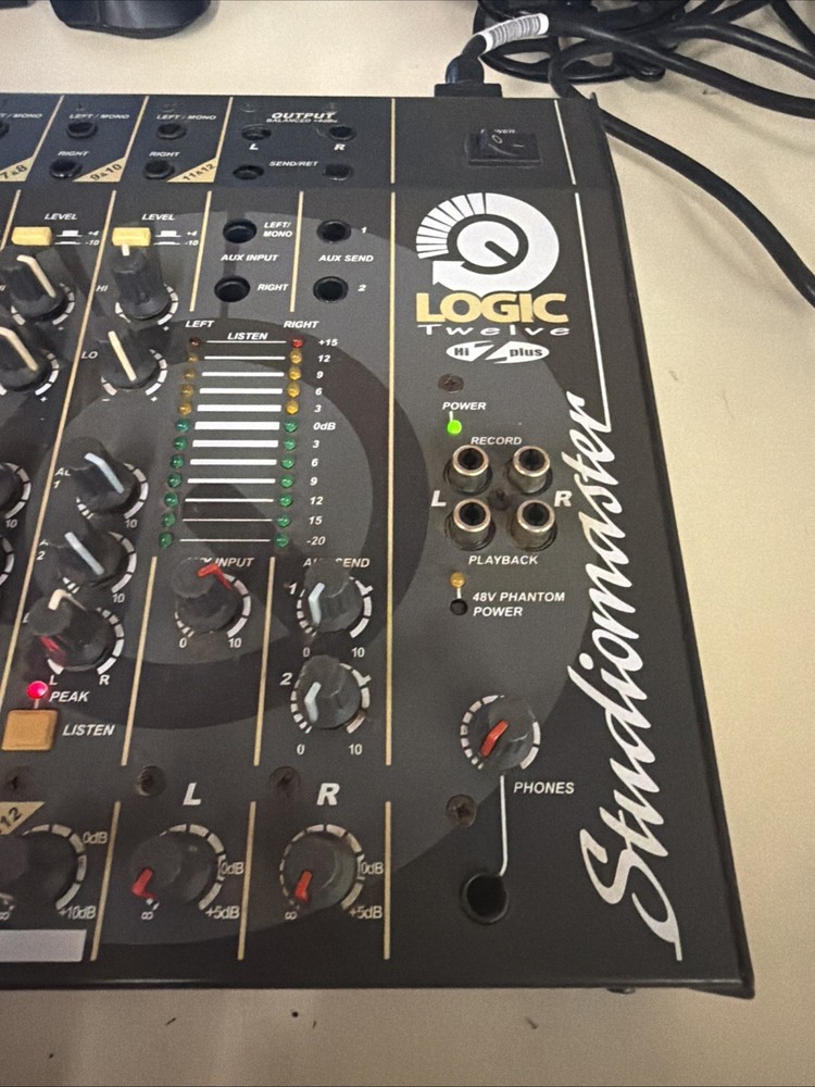 Studiomaster Logic Twelve Mixer Tested Powers On Not Fully Tested With Audio
