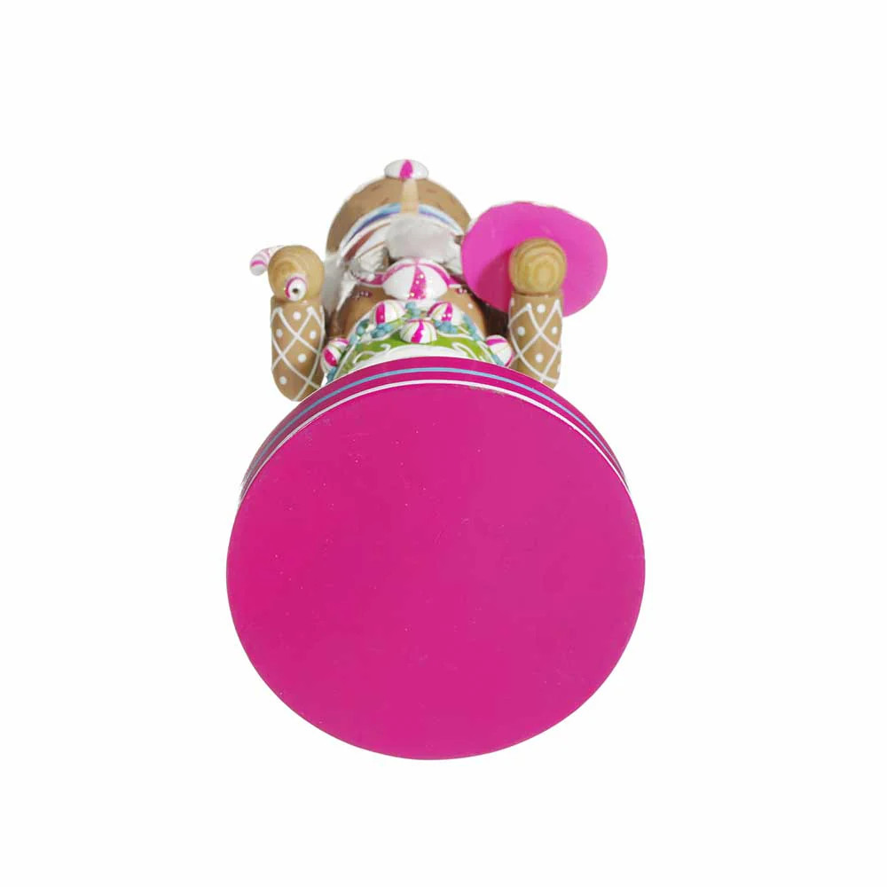16" Gingerbread Pink House Nutcracker