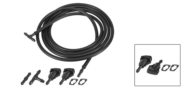 Custom for Jeep Compass Front Windshield Washer Nozzle Kit 2Meter Hose 5303833AA