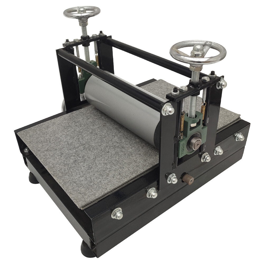Upgrade Portable Press Printmaking Machine 30x50cm Adjust Tabletop Slab Roller