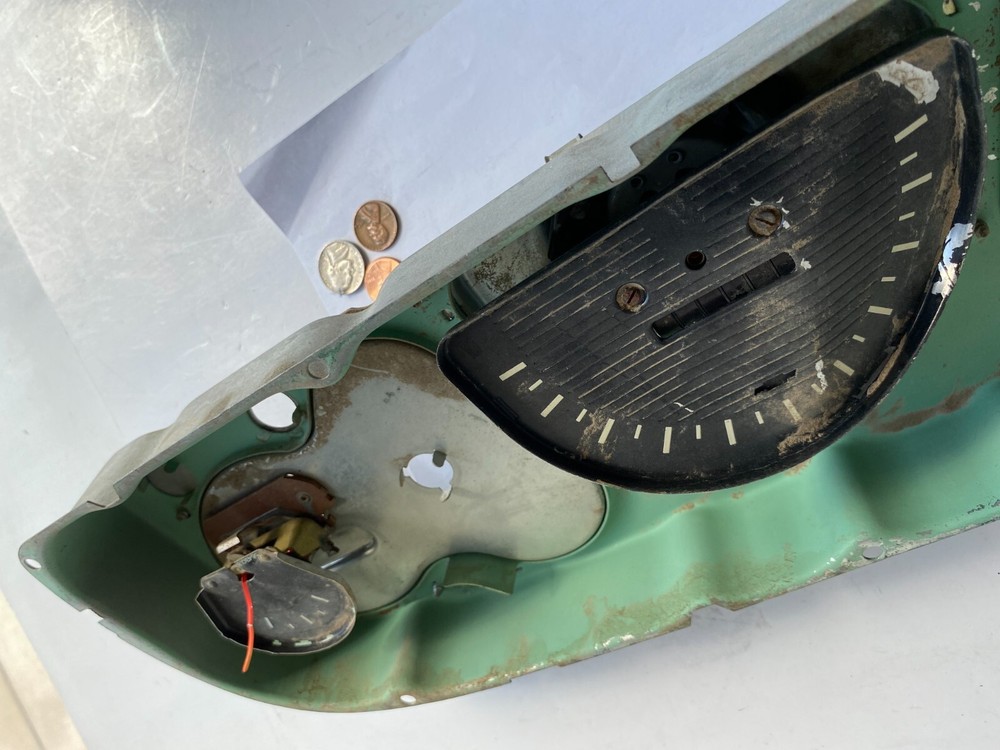 Dirty Dented Broken Gauges-Dash Instrument Panel Cluster BACKING PLATE-CHEVY C10
