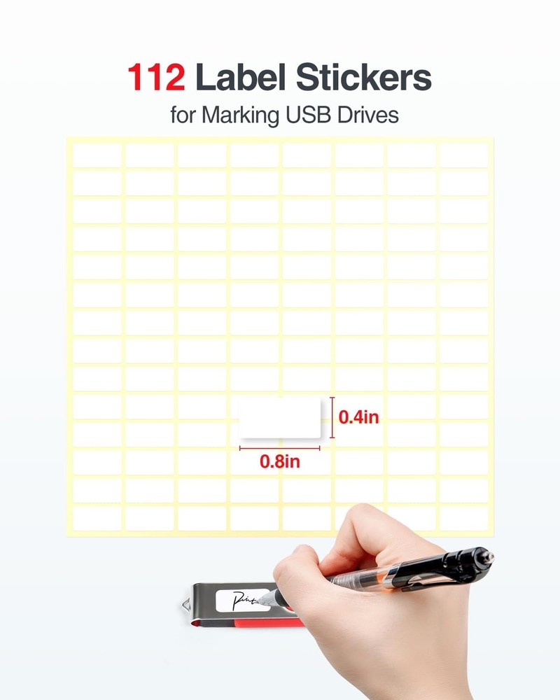 Luxtude USB Flash Drive Case with Labels, Portable USB Case Organizer, Flash ...