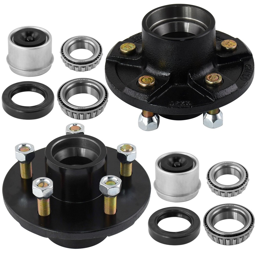 New Electric Trailer Brake 10" x 2-1/4" & 5 on 4.5" Hub Drum Kit for 3500 lbs